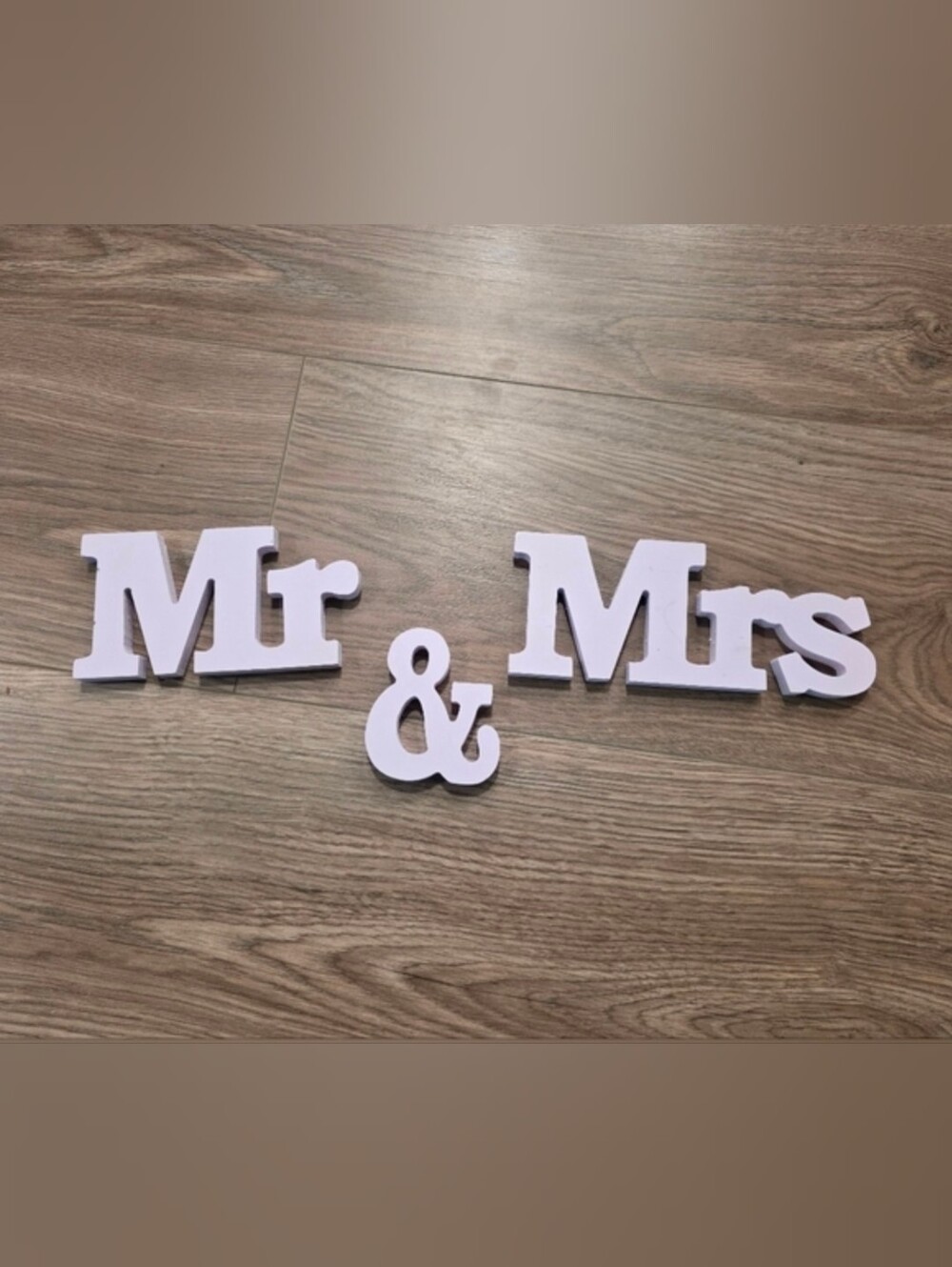 Mr & Mrs Wooden Sign